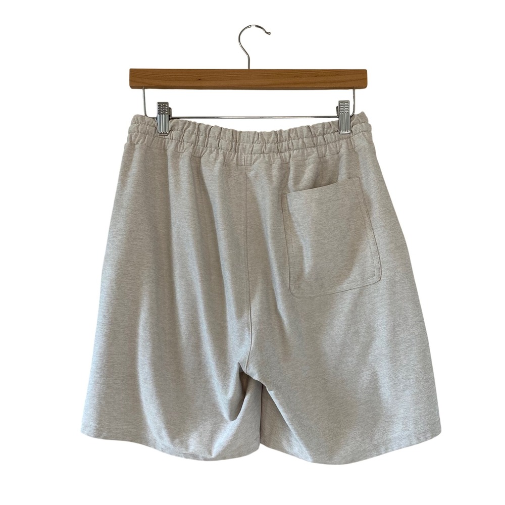 Outdoor Voices Mens CloudKnit 7 inch Shorts Oatmeal Heather Beige Small Unlined - Picture 2 of 4
